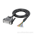 Cable de extensión de serie RS232 Cabeza femenina única DB15